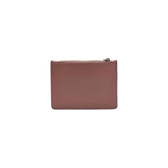 Michael Kors Dusty Rose Faux Leather Zip Card Holder Coin Pouch Key Case - NWT - Picture 2 of 6